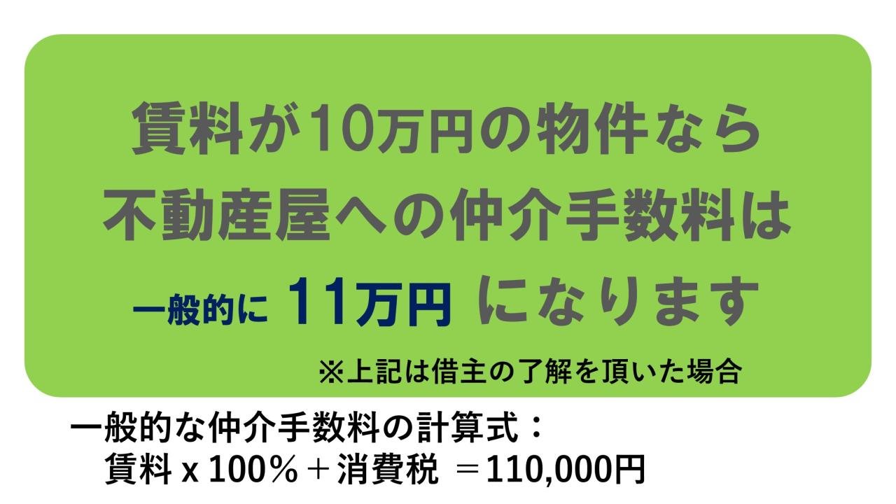 一般的な手数料